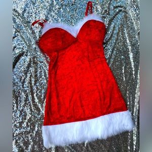 Dreamgirl velvet Santa dress lingerie